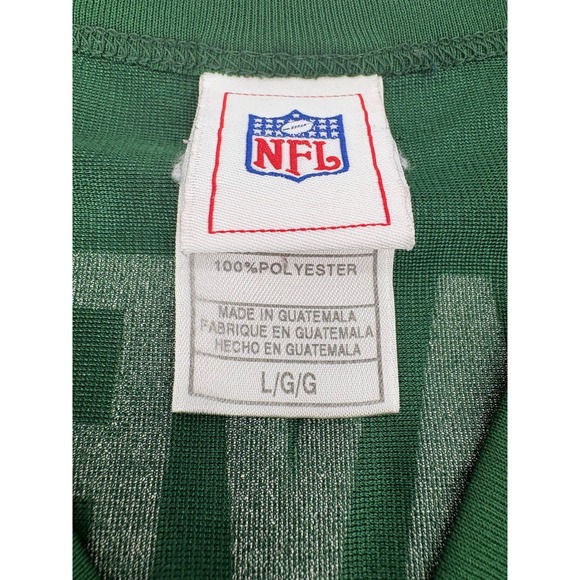 NFL Green Bay Packers Mens Large Jersey Green Brett Favre 4 Football V-Neck - Picture 4 of 6